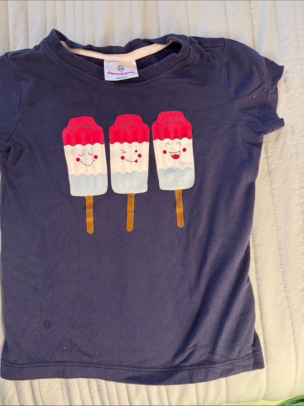 Summer Popsicle Shirt Red White & Blue 4T/5T